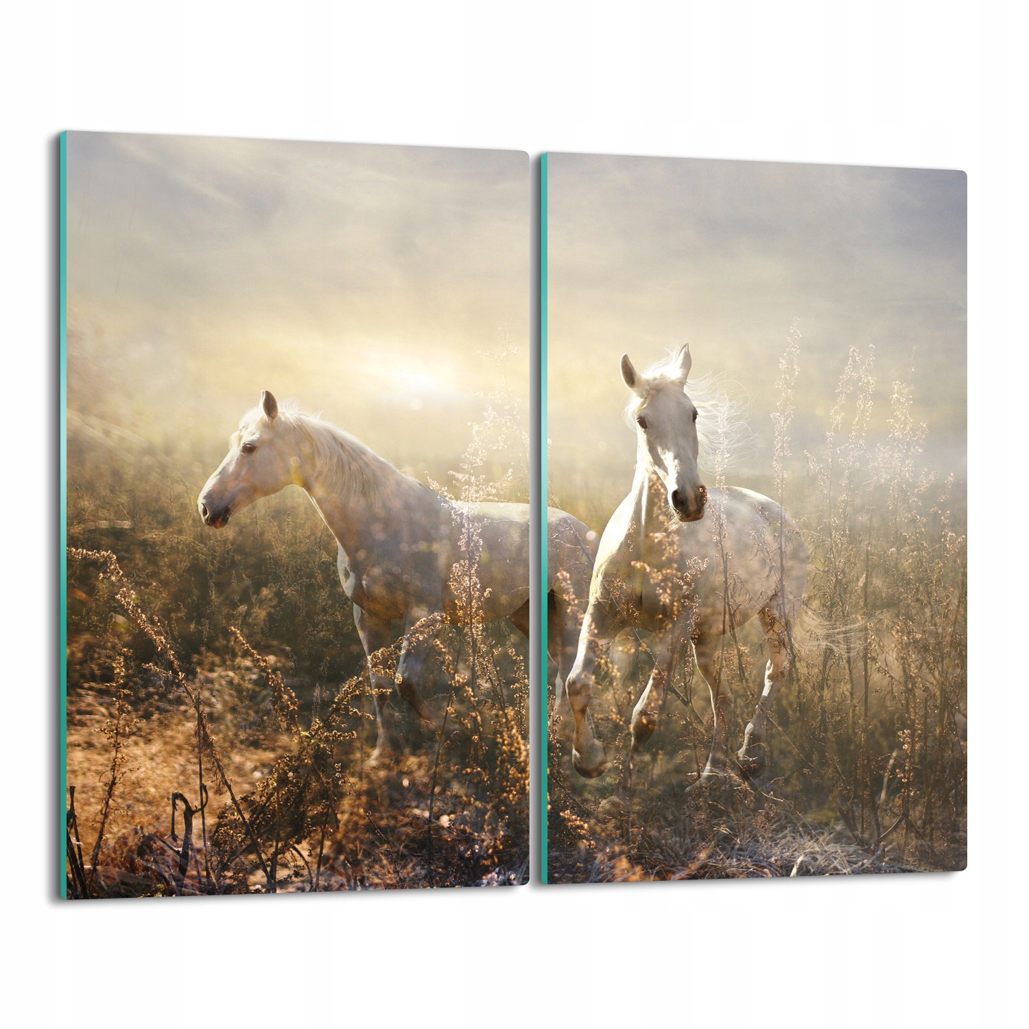 

osłona płyty kuchennej Konie galop trawy 2x 30x52