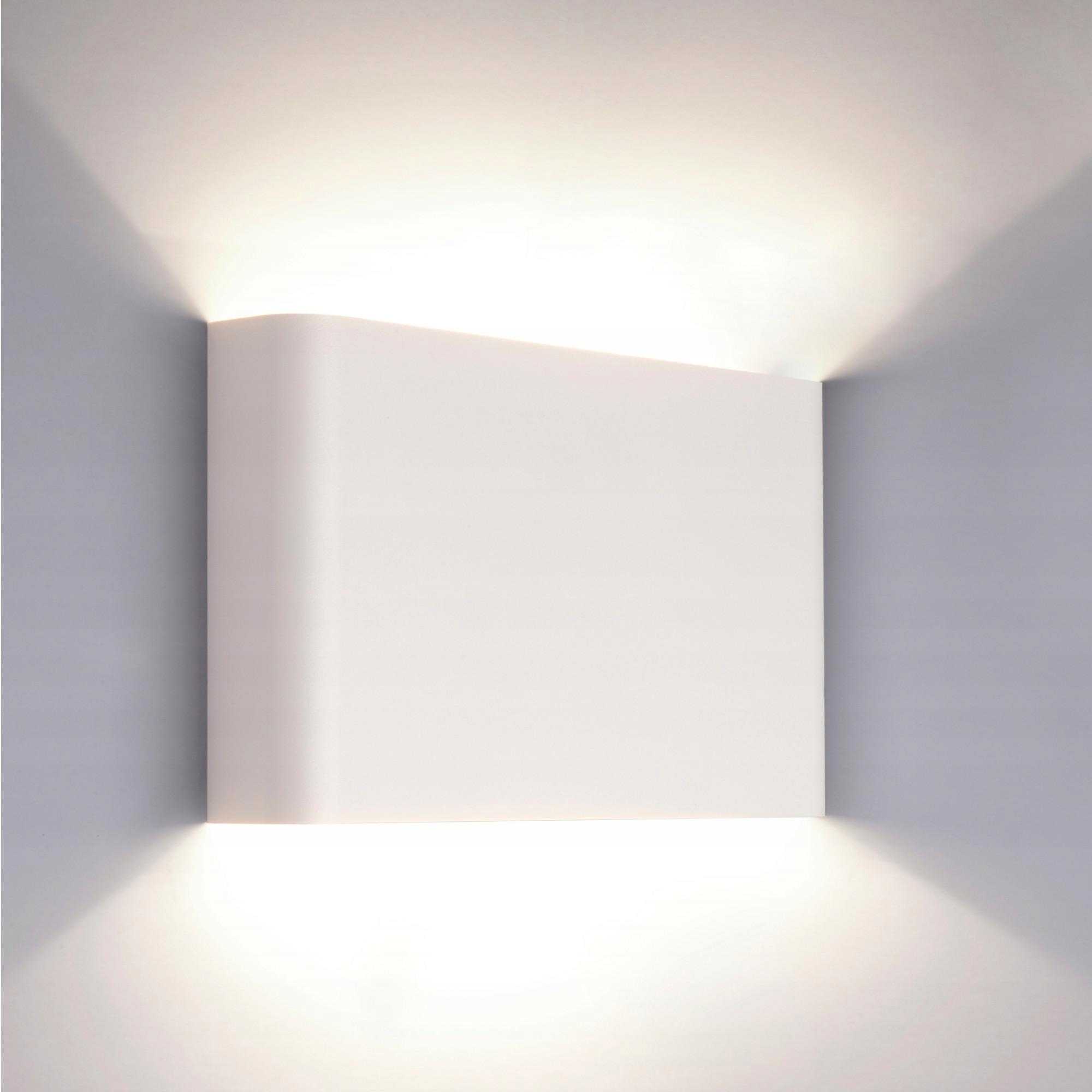 Kovová bílá nástěnná lampa, moderní nástěnná dekorace na zeď, bílá