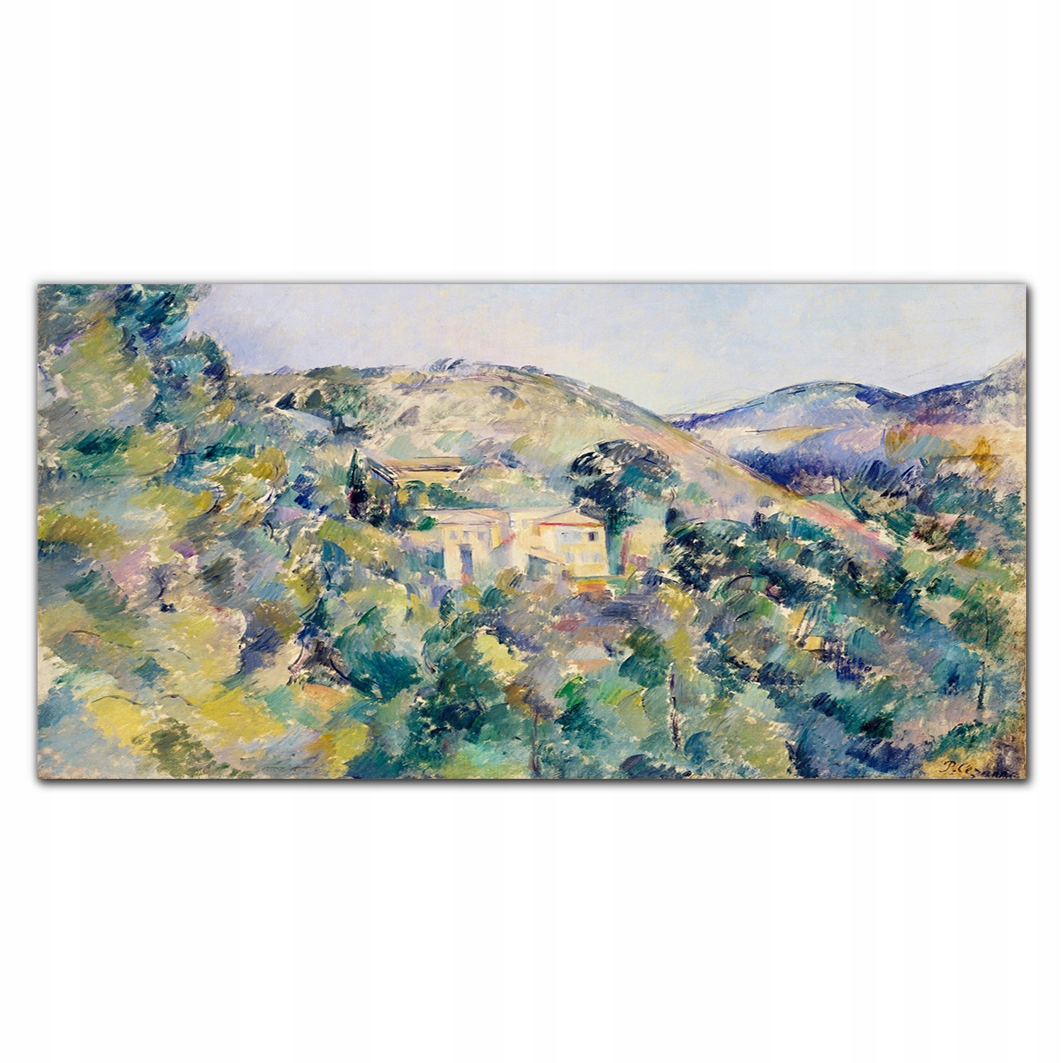 Obraz na plátne Pohľad na horu, maľba 140 x 70 cm