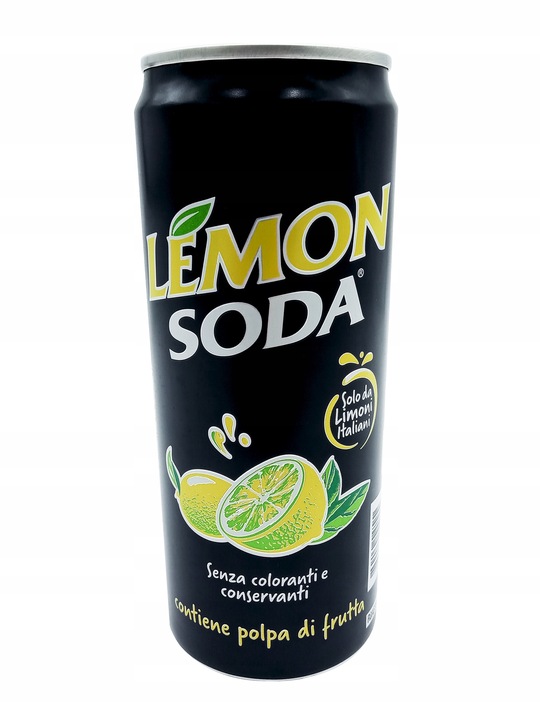 Levně Šumivý nápoj Lemon Soda 7,9 l (24 ks x 330 ml) Terme DI Crodo
