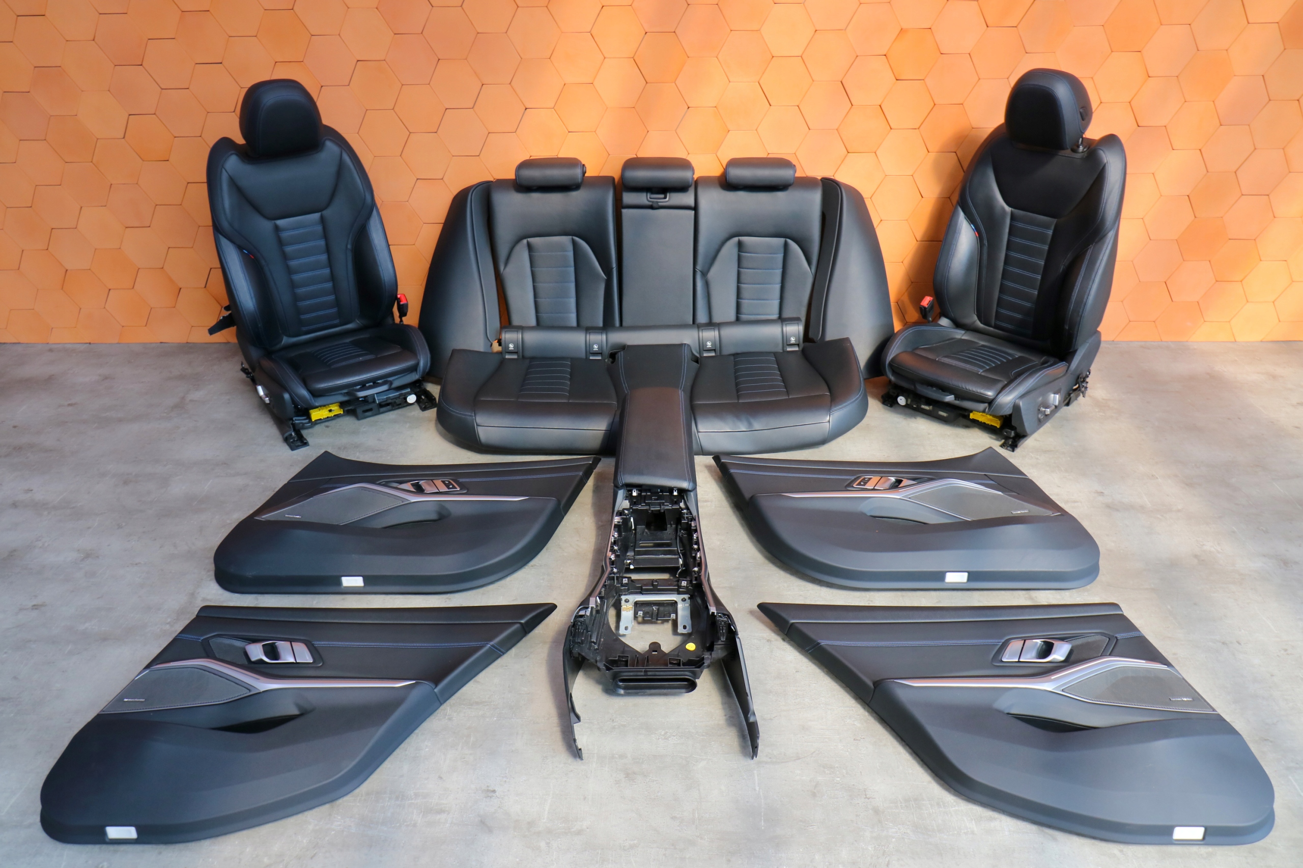 BMW G20 inner seats side TUNEL m-packet leather PAMIEC HARMAN