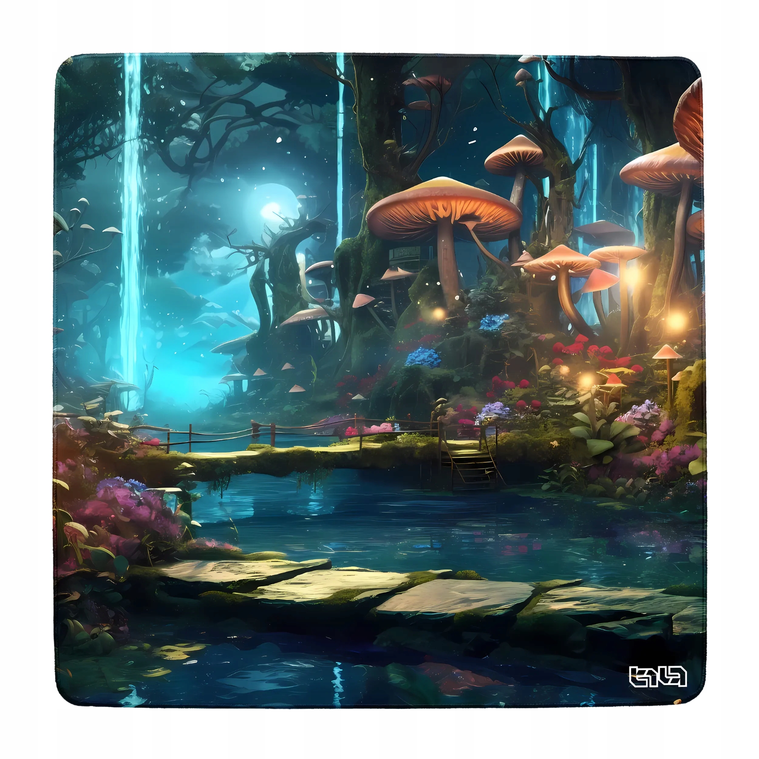 Mata Biurowa Pod Krzesło Tajemniczy Las 100x100 Tilt Ergonomiczna