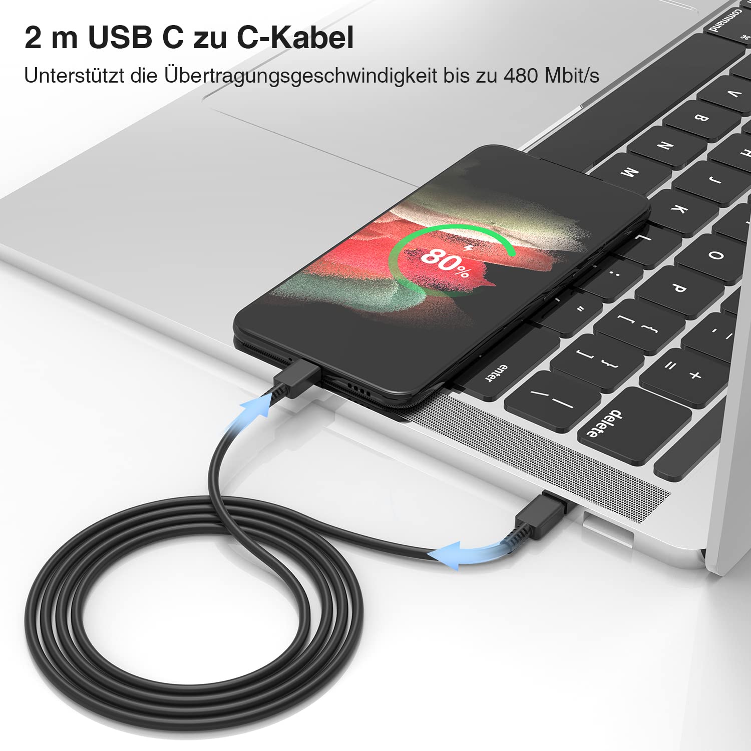 Szybka ładowarka USB C do Samsng 45 W Czarna — miniatura 6