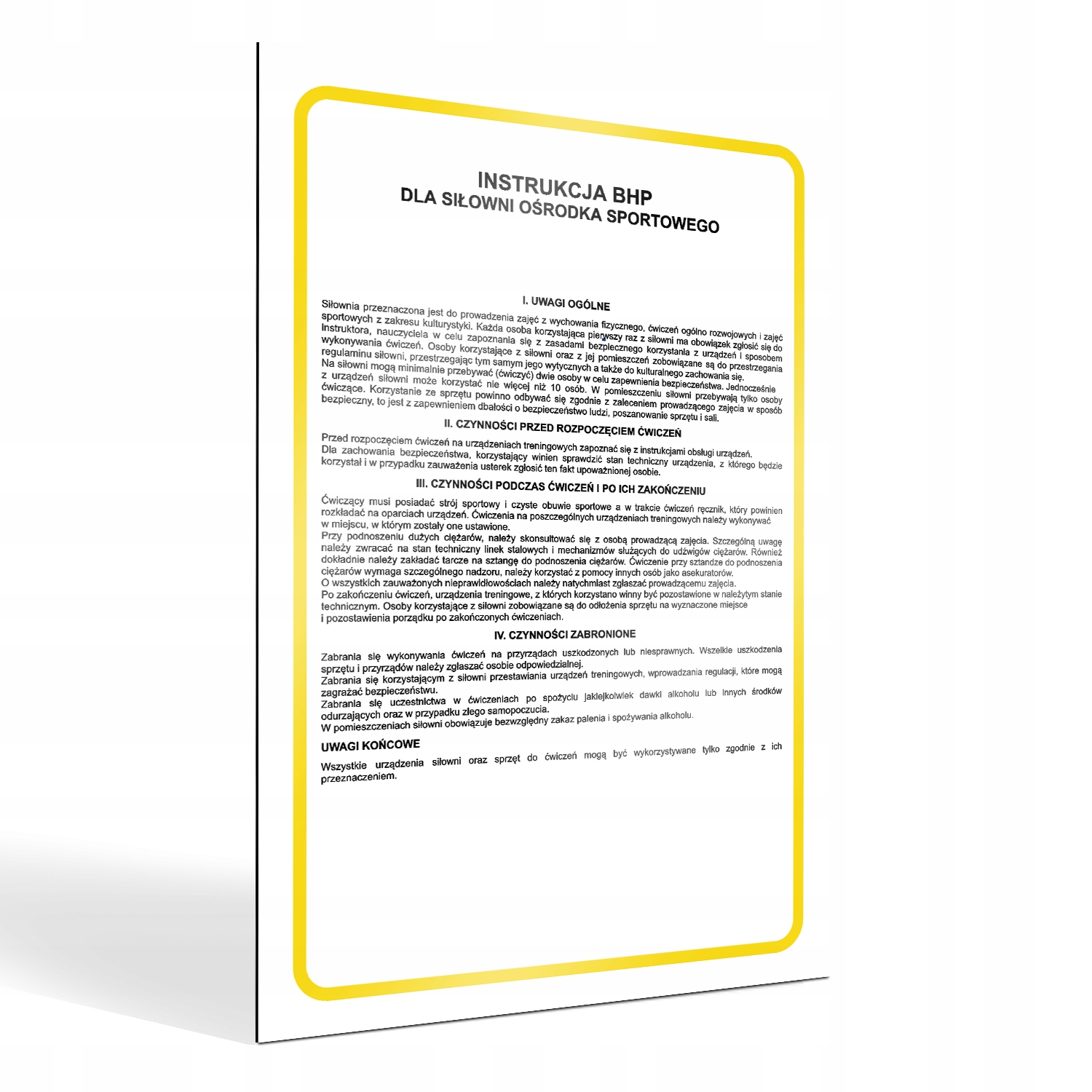 

Instrukcja Bhp Dla Korzystania Z Hali Sportowej