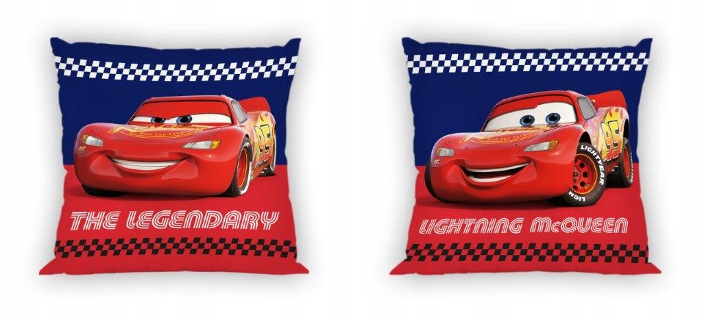 

Poszewka bawełniana Cars Auta Zygzak 40x40 cm