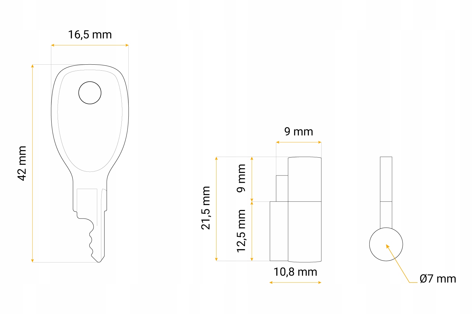 Wkładka do zamka zabezpieczenie zaczepu Unitrailer Marka Unitrailer