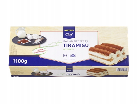 Metro Chef Tiramisu 1,1 kg Italský dezert Velké balení