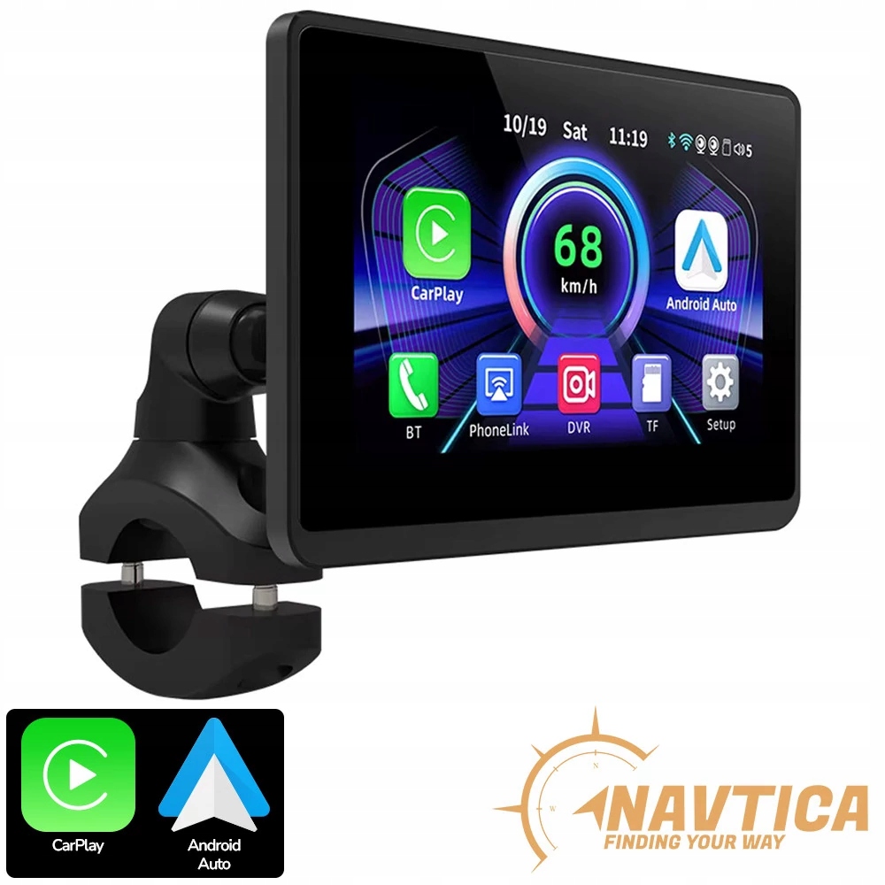 Navigačný displej Navtica Orion 5" pre motocykel Android Auto Apple CarPlay