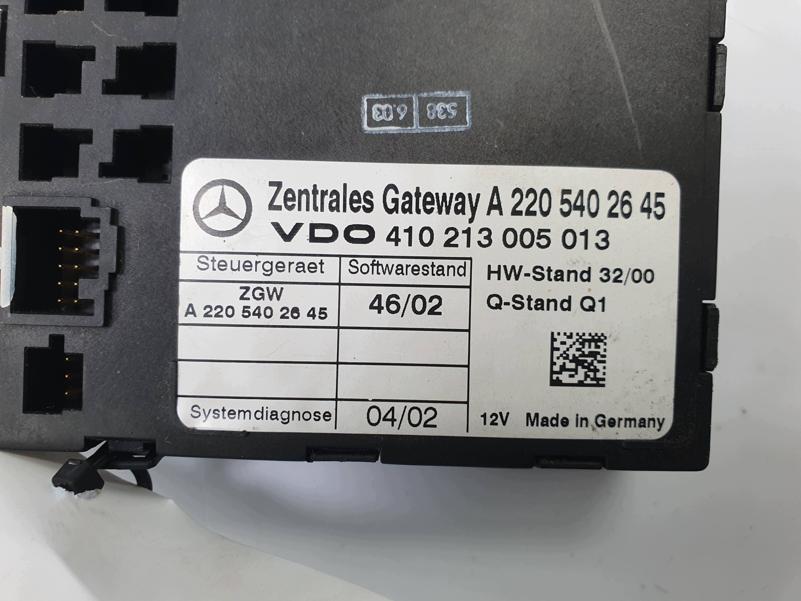 control unit A2205402645 MERCEDES W 220 LIFT