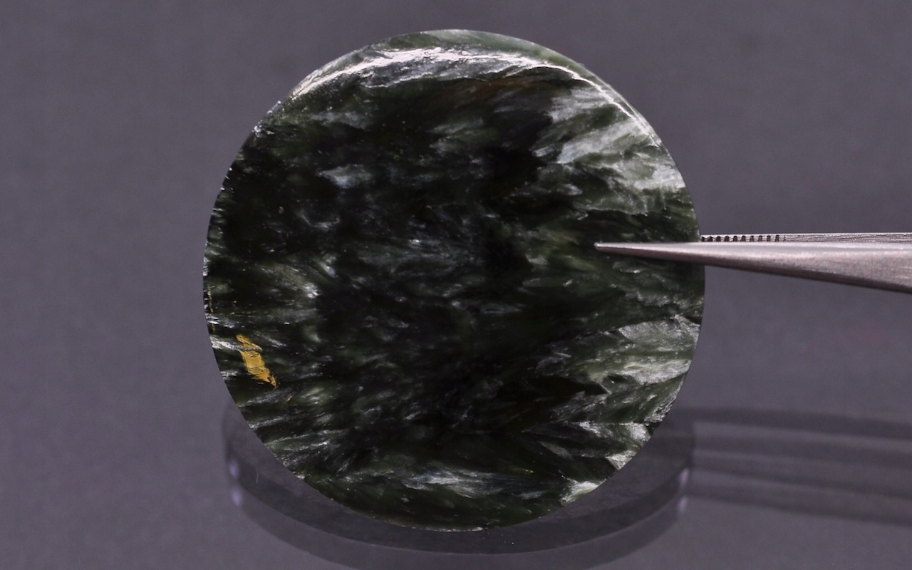 Serafinit deska konvexní kulatá fi 38 mm