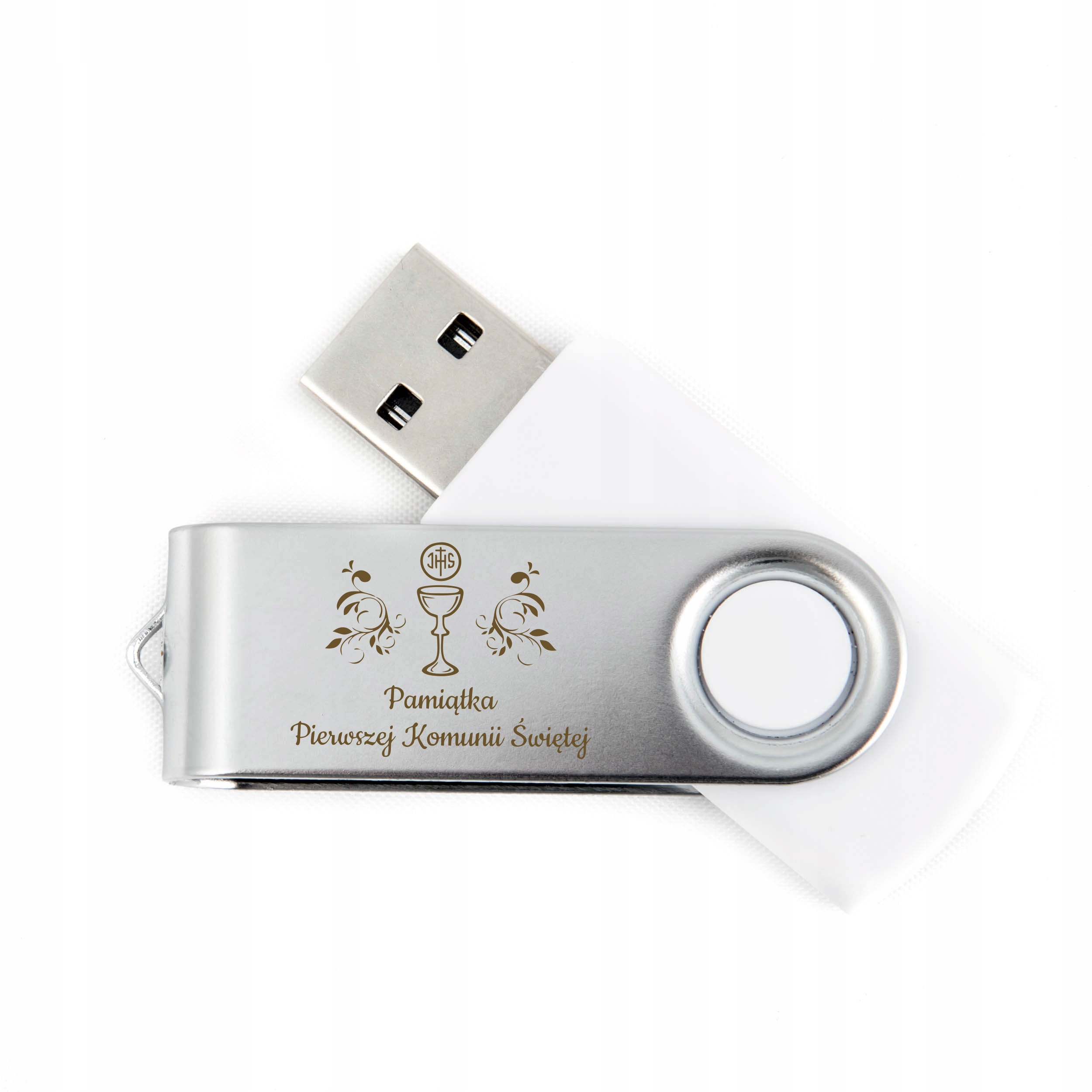 pendrive USB 4 GB pamiątka I Komunia Św. GRAWER Marka MemoRabbit