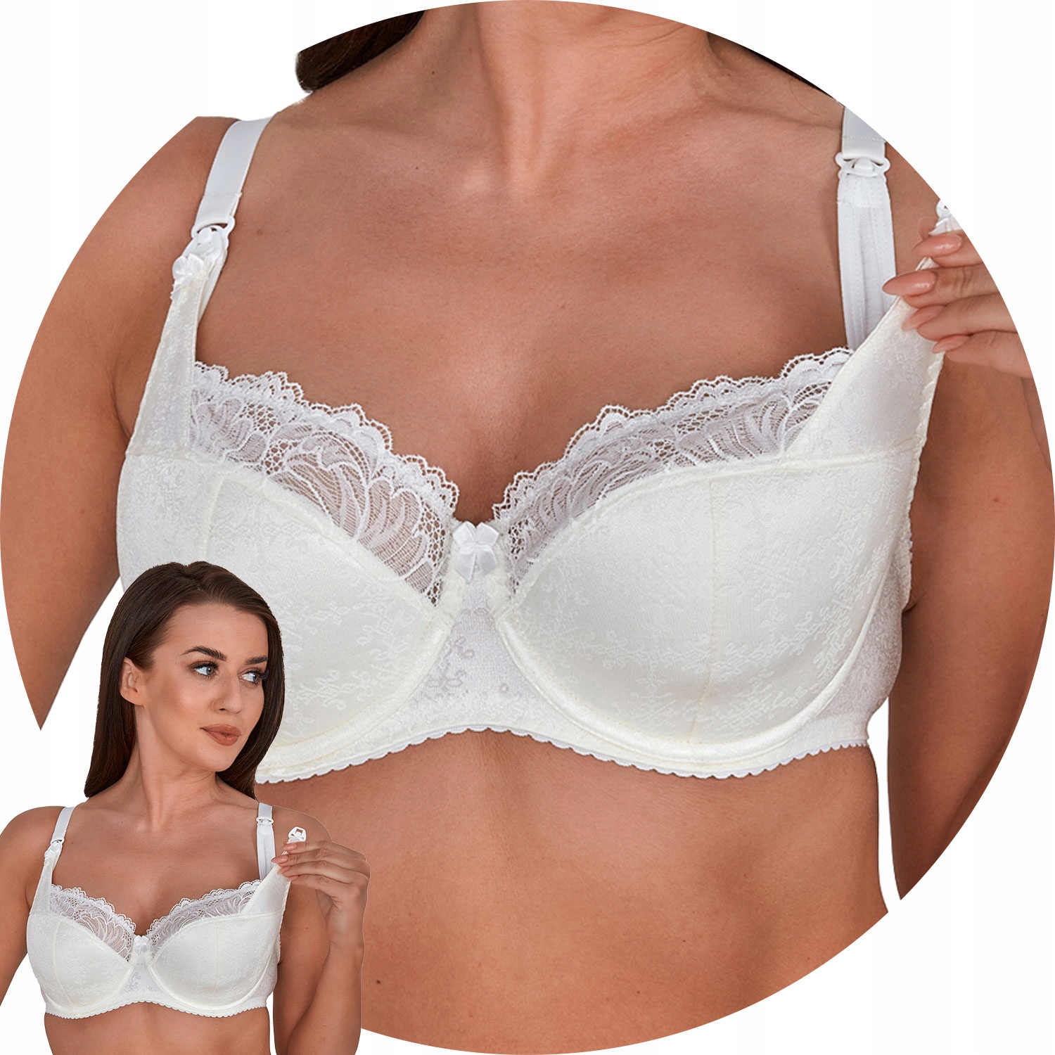 Podprsenka Gaia 1199 Mama na kojení Bra ecru 85C