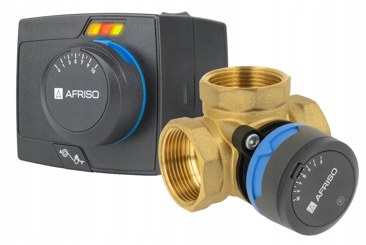 Afriso 3-CESTNÝ Zmiešavací Ventil Arv 385 Elektrický Pohon Arm 343