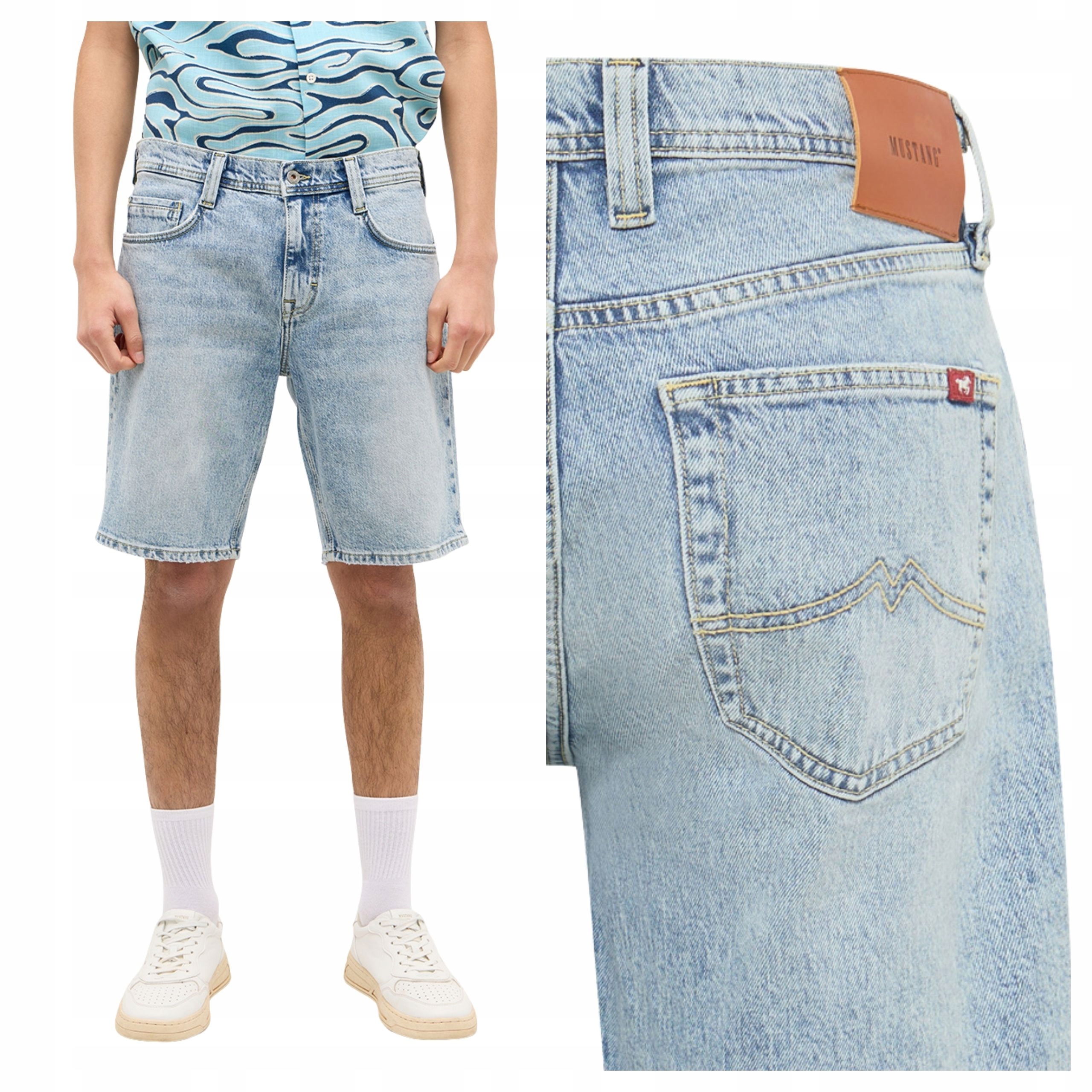 Mustang Denver Shorts Pánské džínové šortky Denim Blue W32