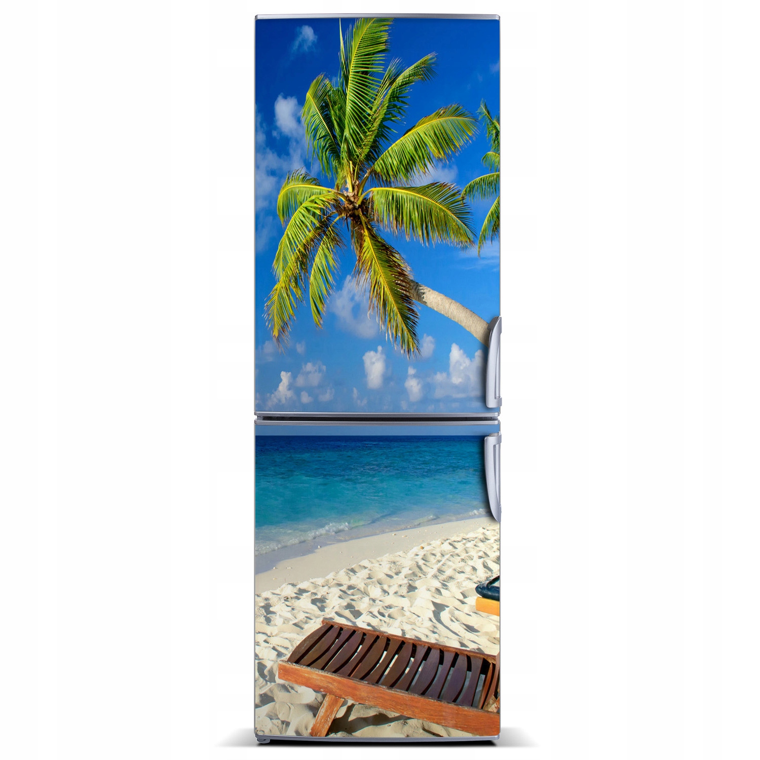 

Magnes Tapeta na lodówkę Tropikalna plaża 60x180