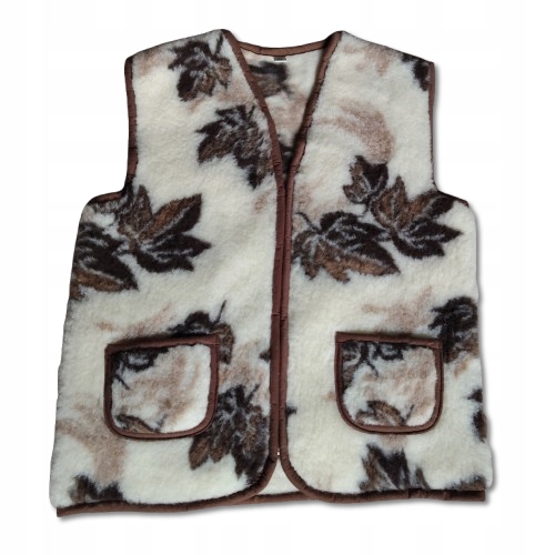 Dámská Vlněná vesta z Ovčí Vlny Merynos 3XL Javor