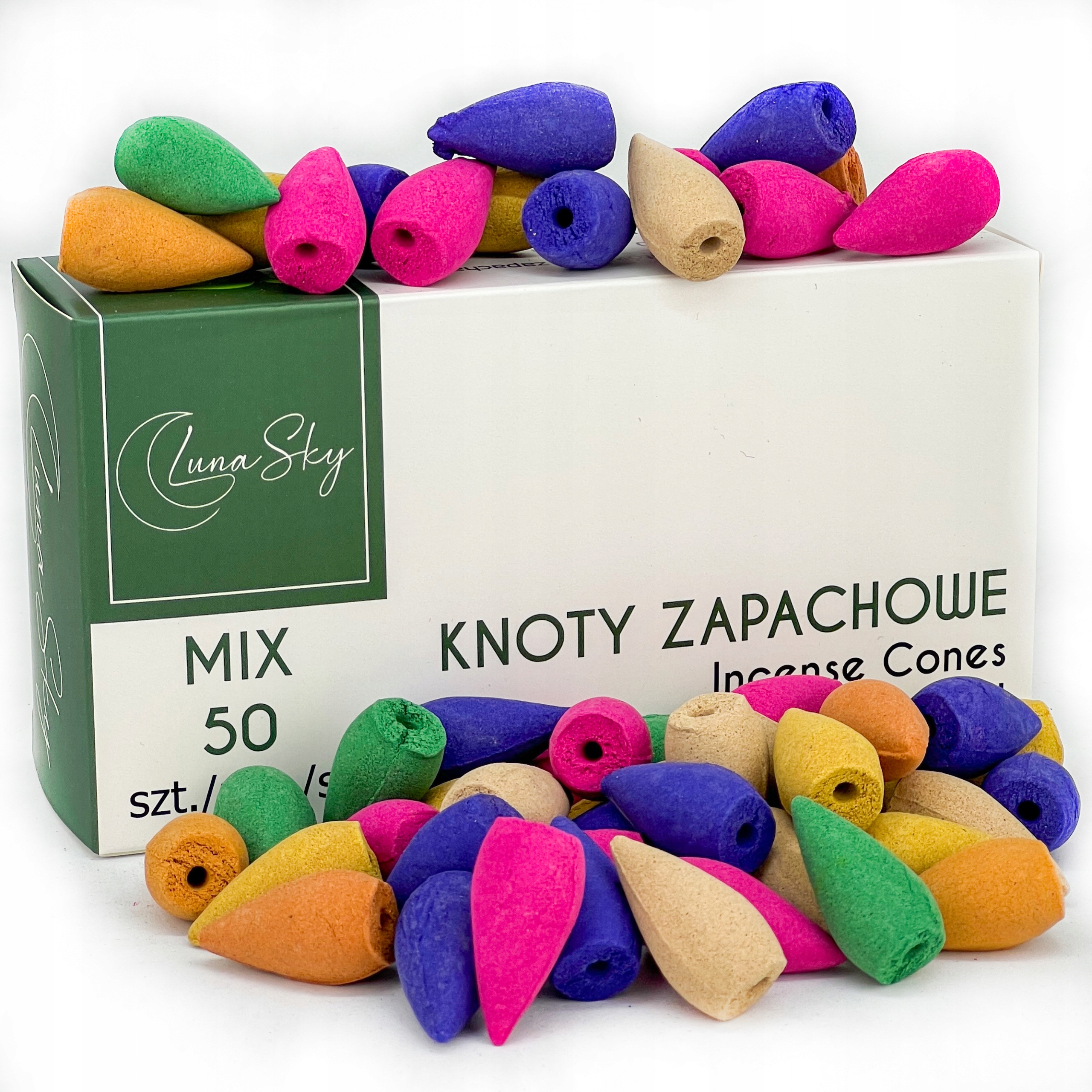

Lunasky Knoty Zapachowe Kominek Kadzidło 50szt