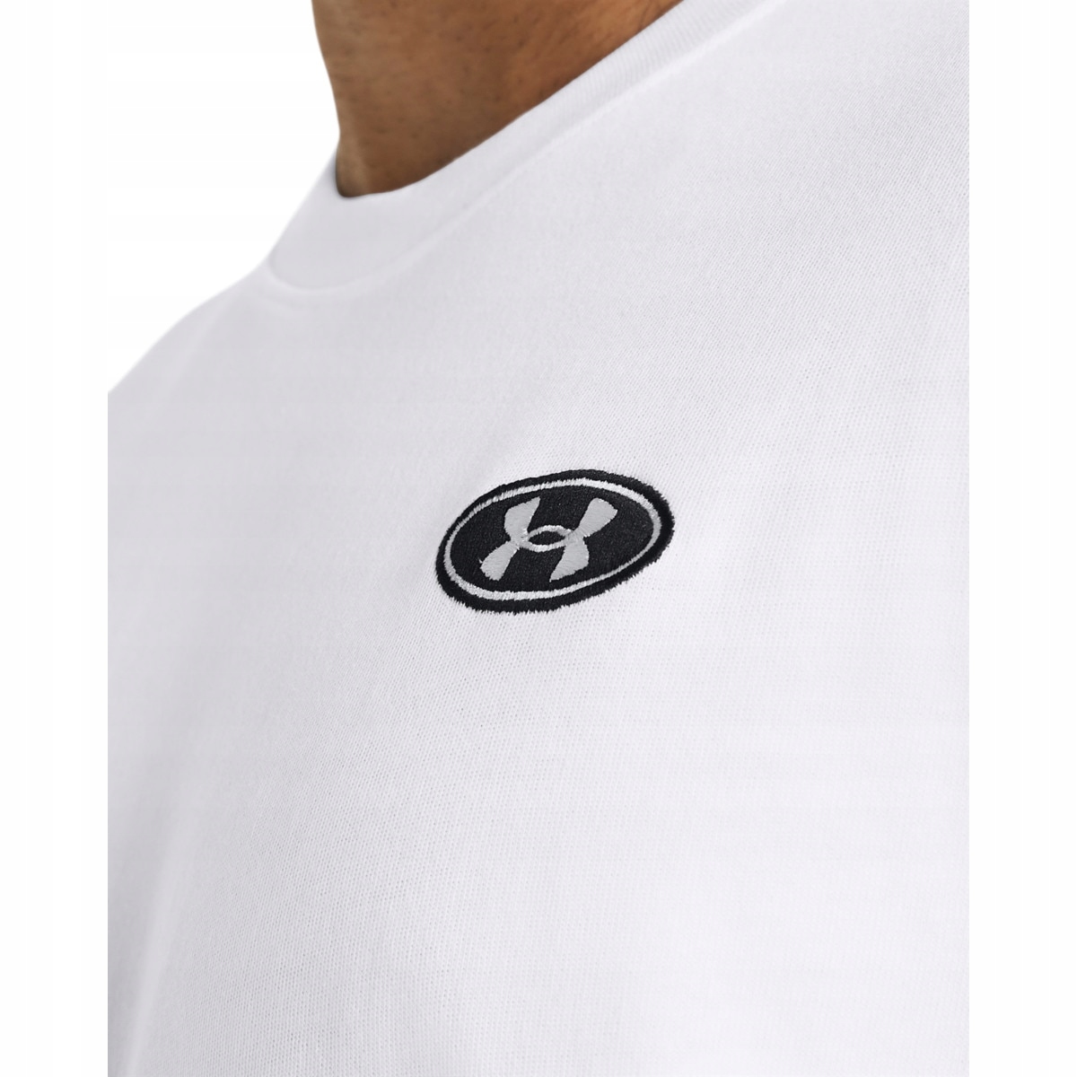 Pánské tričko Under Armour Ua Hw LC Patch Ss-wht