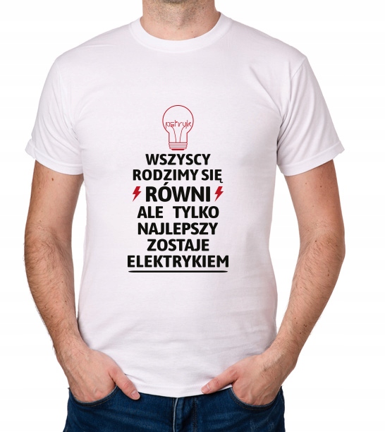 

koszulka Dla Elektryka Elektryk Pomysł prezent