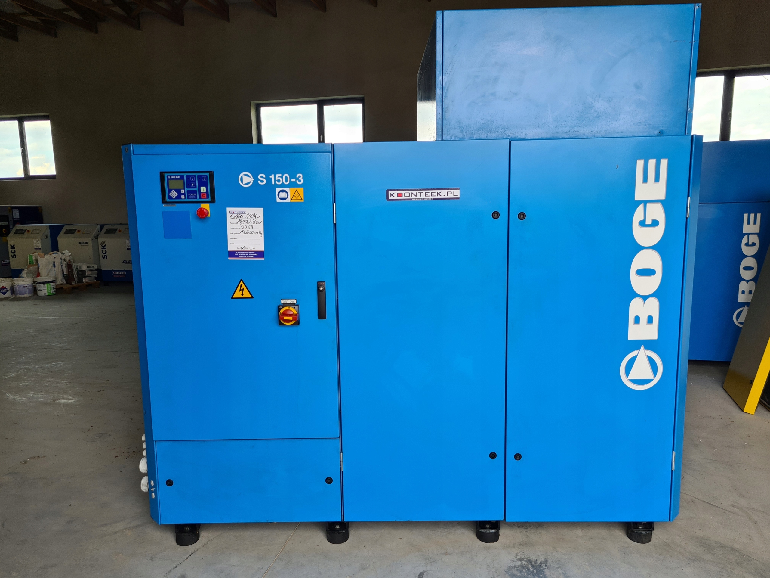 Kompresor śrubowy BOGE S 150-3 110 kW Marka Boge