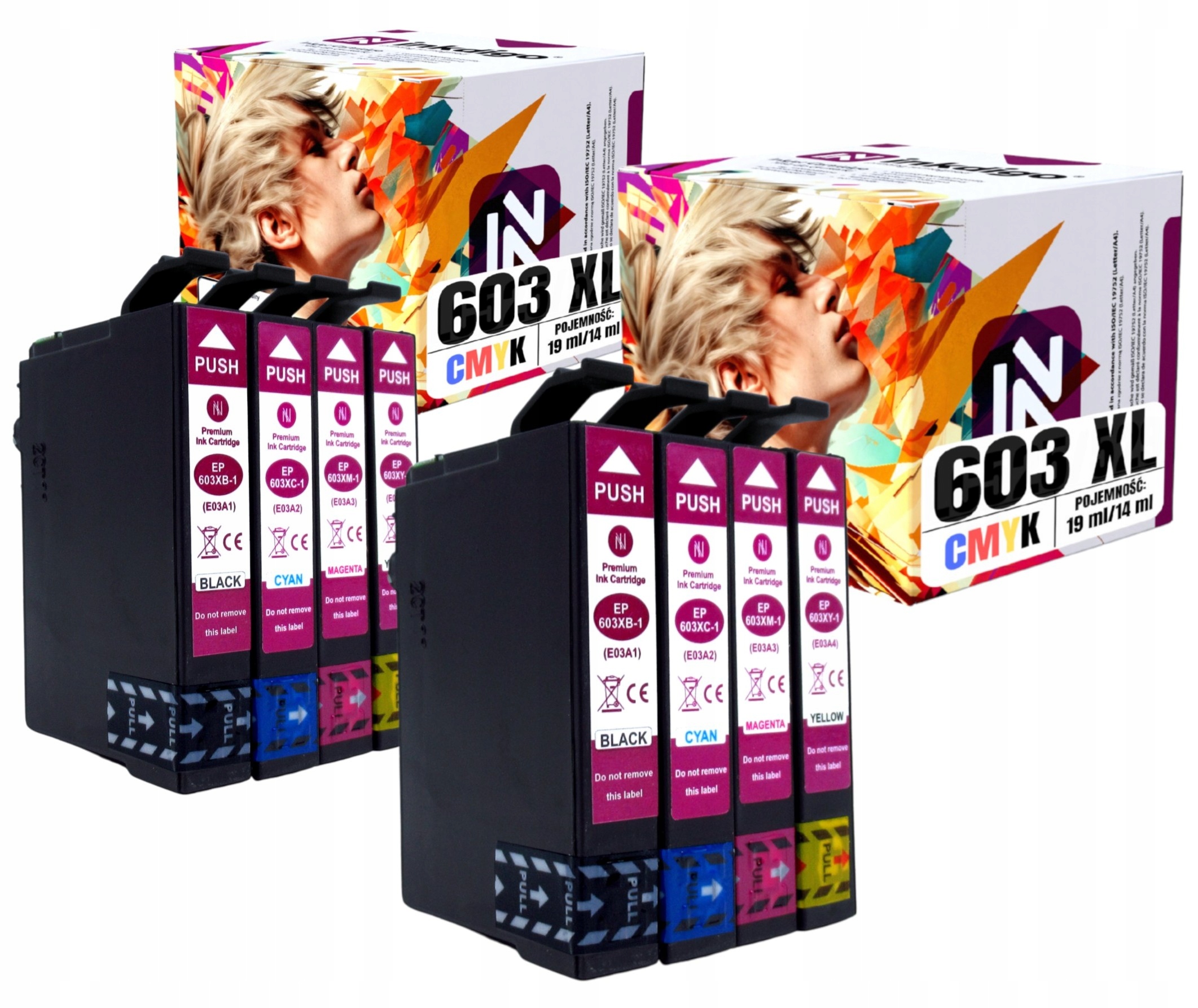 8 x náhradní inkoust pro Epson XP-2100 XP-3155 XP-4100