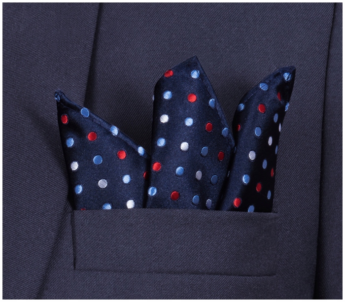 POSZETKA + KRAWAT Żakard Wypustka MIKROFIBRA K125 Marka GREG