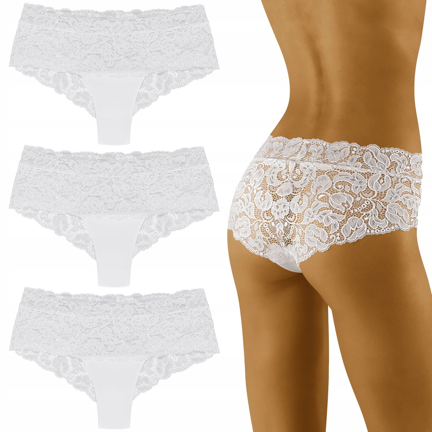 Wolbar Nova 3-pack Dámské kalhotky Šortky XL
