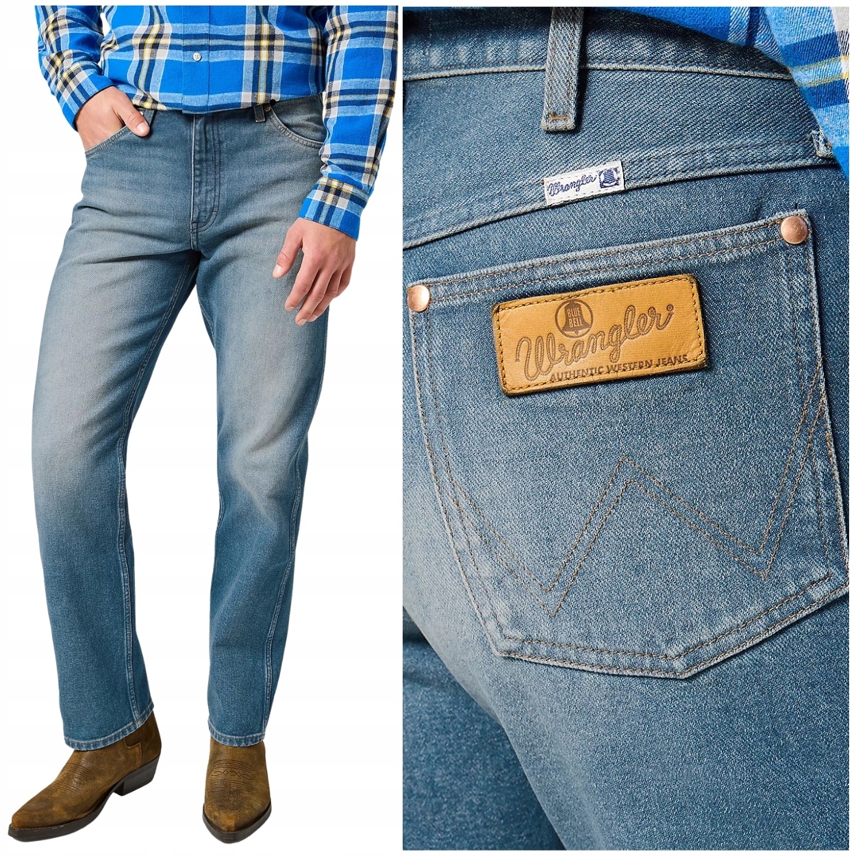 Wrangler 13MWZ Colt Cowboy Cut klasické jednoduché džínové kalhoty W33 L32