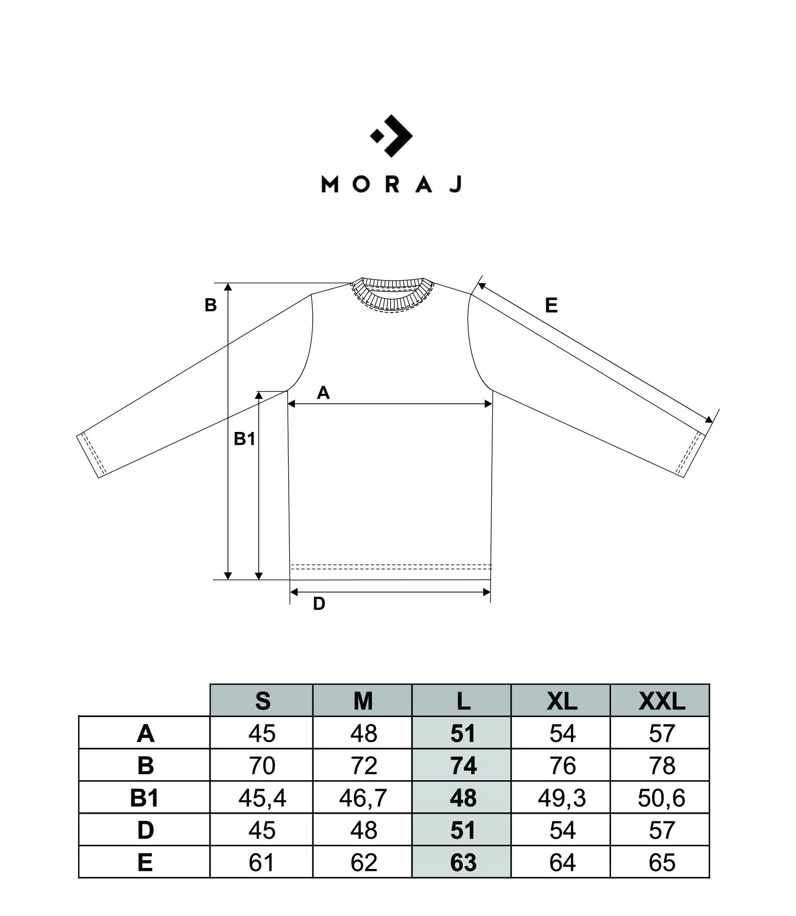Longsleeve Koszulka Męska na długi rękaw MORAJ XXL Kod producenta OTSL1900-001