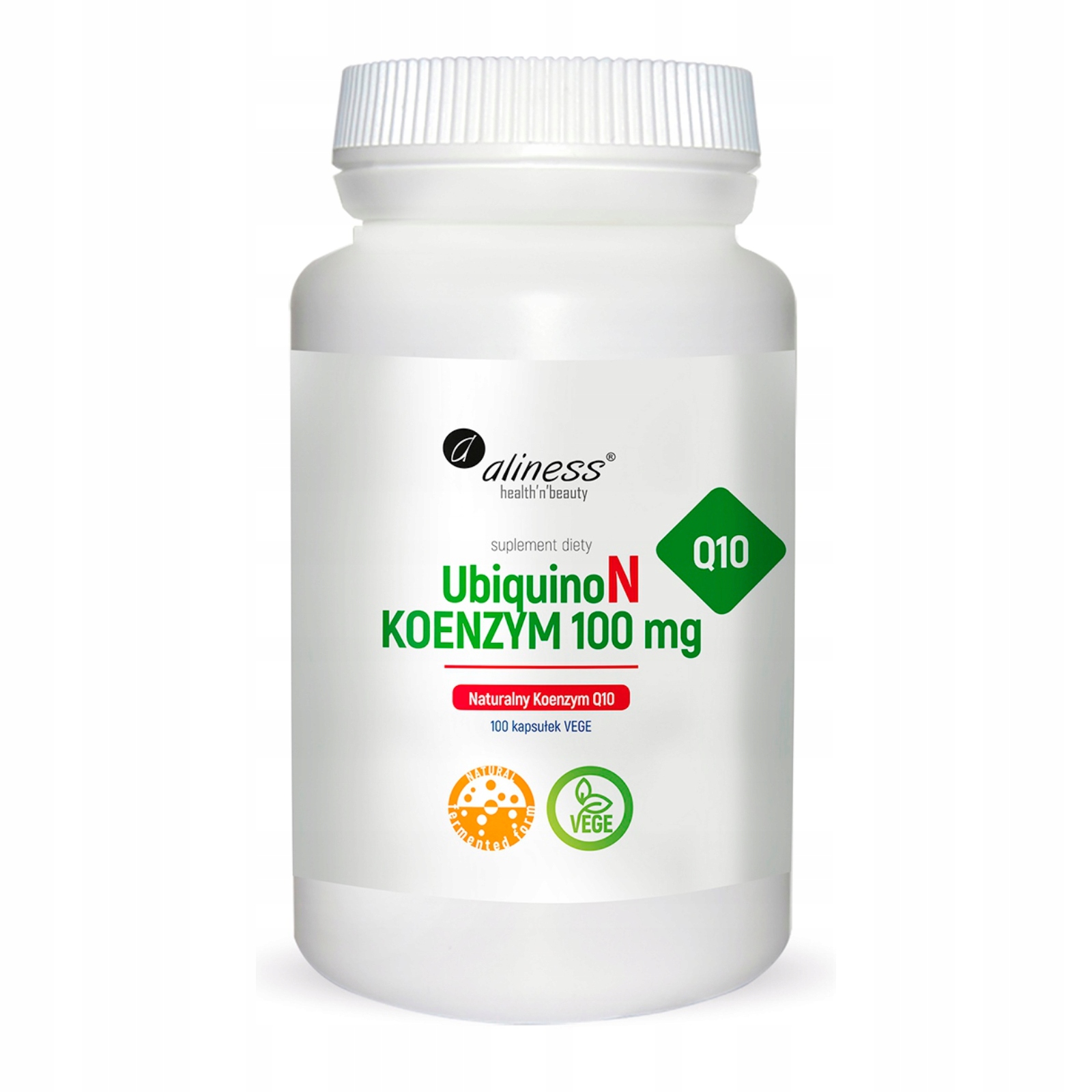 Viên uống bổ sung Coenzyme Q10 | Aliness | 100 viên nang | TĂNG CƯỜNG NĂNG LƯỢNG VÀ SỨC KHỎE TIM MẠCH