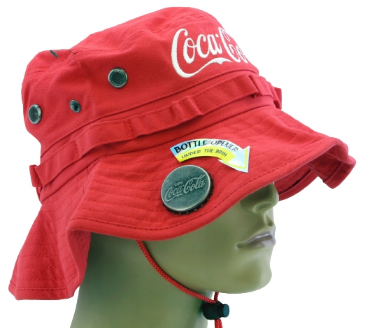 Coca-Cola Bucketový klobouk s otvírákem 56-57 cm