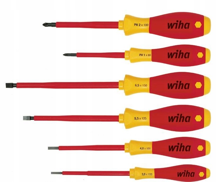 Wiha zestaw wkrętaków SoftFinish electric 6 szt 00833