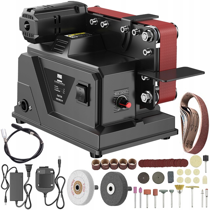 Elektryczna Wielofunkcyjny Szlifierka Taśmowa 180W +wałek Giętki Przedłużka