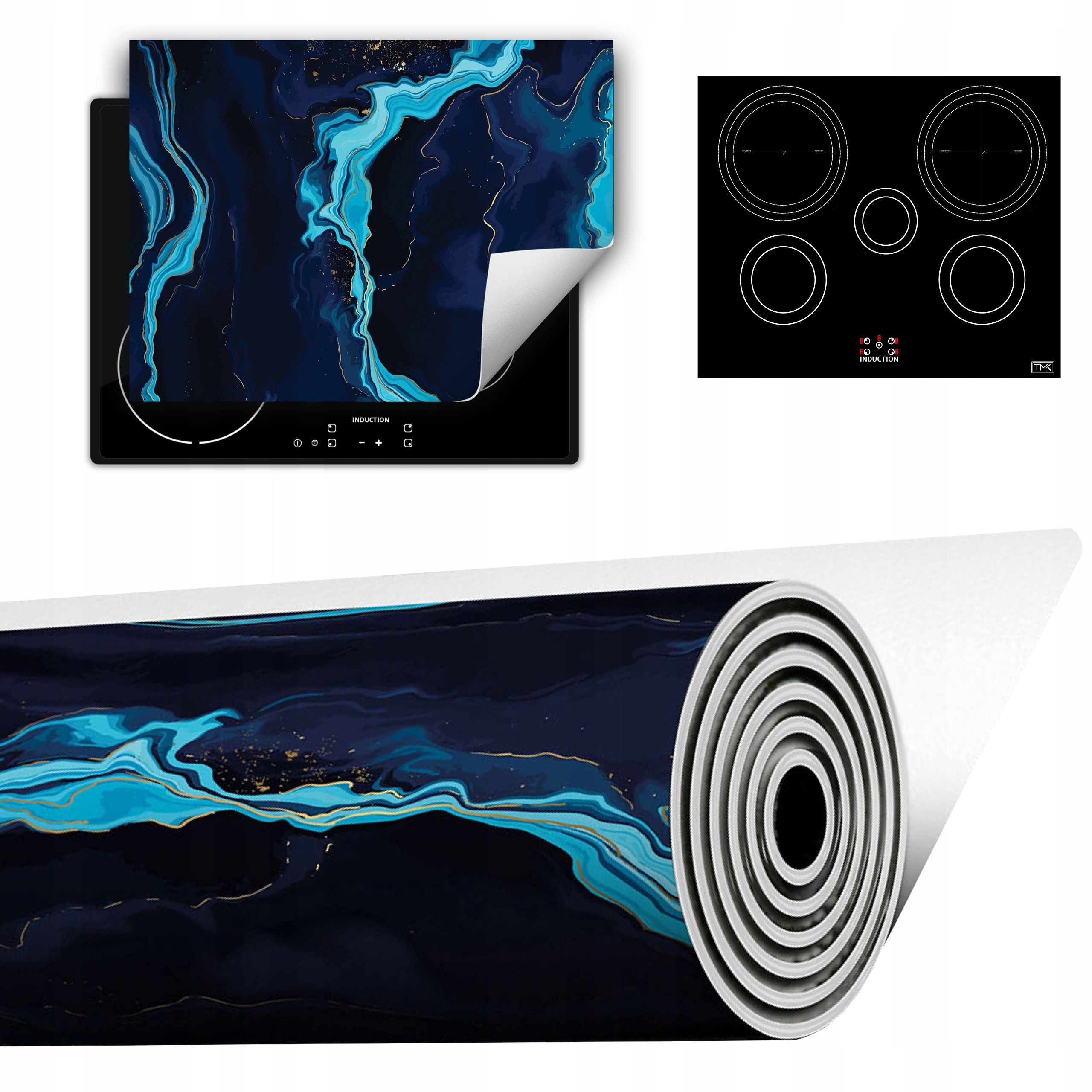 Vinylová Podložka Do Kuchyně Více Místa 70x52 Granátová mramor