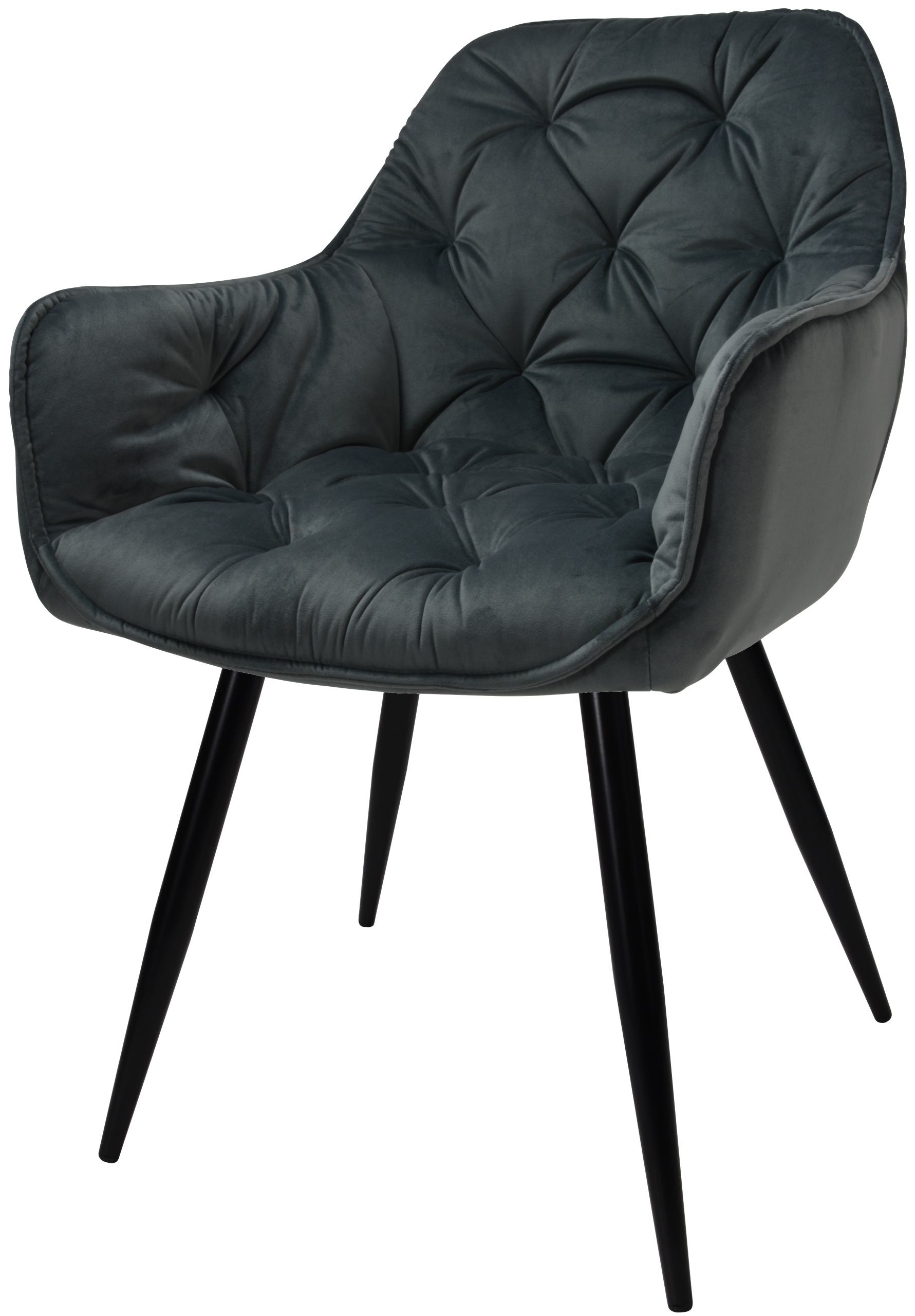 Fotel Dankor Design Arten Welur Szary