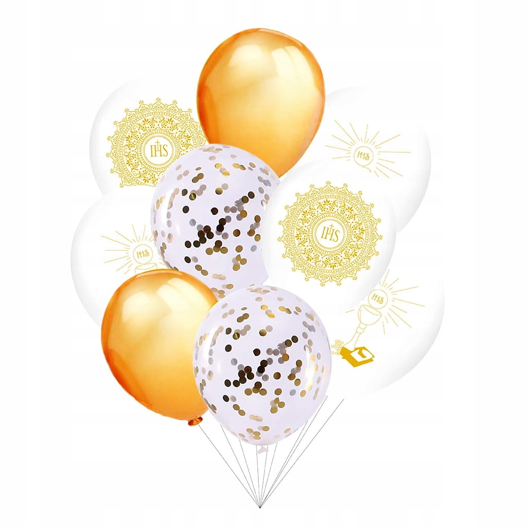 Balony Komunijne Pierwsza Komunia IHS plus Stojak Marka inny