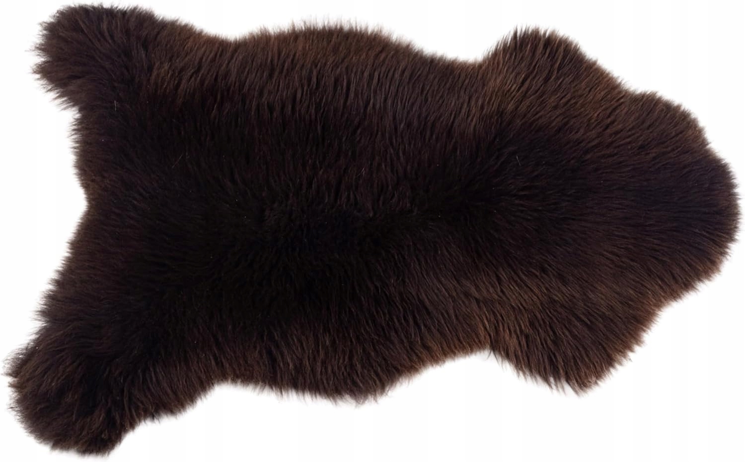 Ovčí kůže koberec z jehněčí kůže, přírodní ovčí kůže, deka XL Hnědá