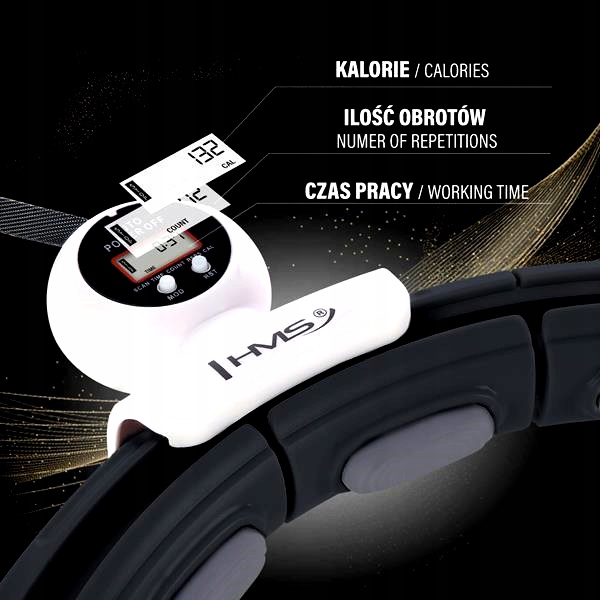 Hula-hop ODCHUDZAJĄCE z wypustkami SKŁADANE KOŁO grawitacyjne Z MASAŻEREM Średnica 46 cm