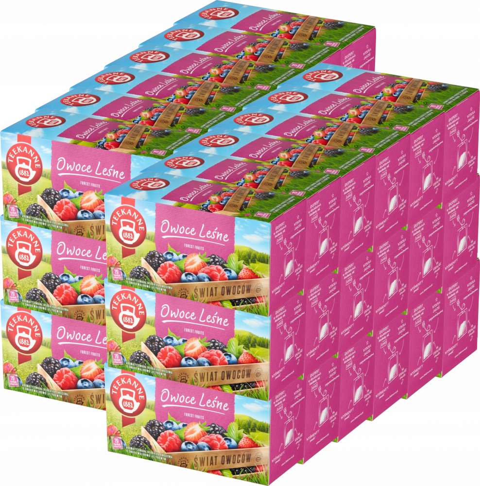Teekanne Forest Fruit Owoce Leśne 20 kopert herbata ekspresowa owocowa x36