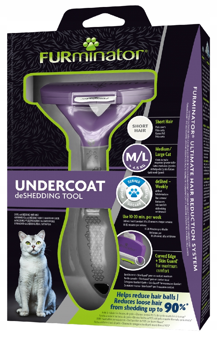 

Furminator dla kotów krótkowłosych M L Large