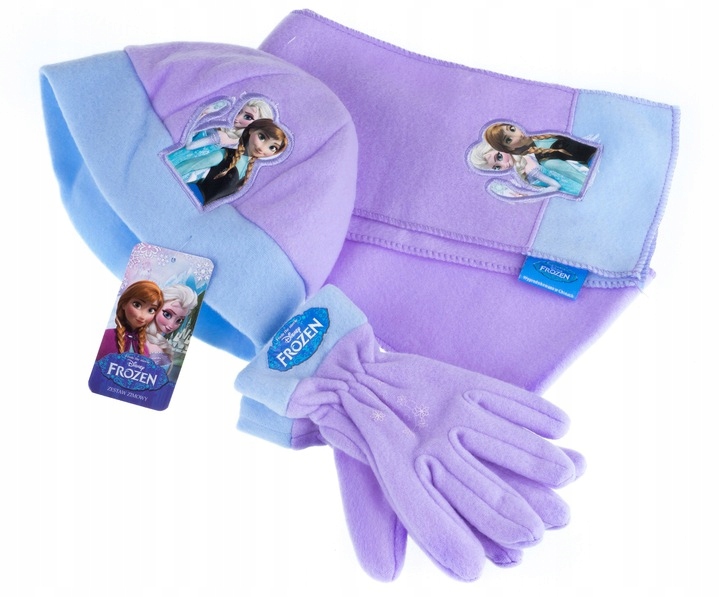

Zestaw Zimowy Frozen Czapka Szalik Rękawiczki