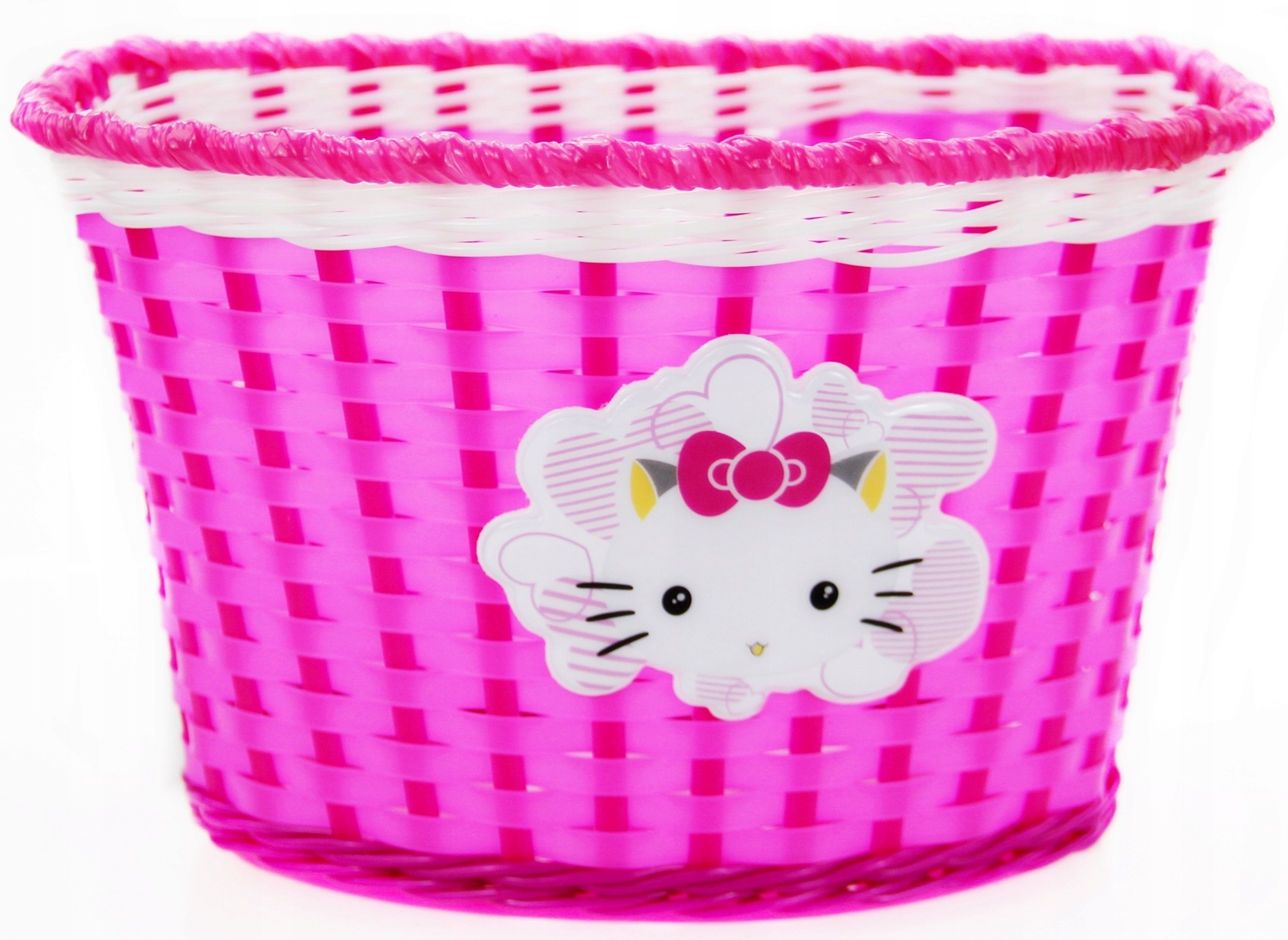 

Kosz rowerowy dziecięcy Hello Kitty różowy przód