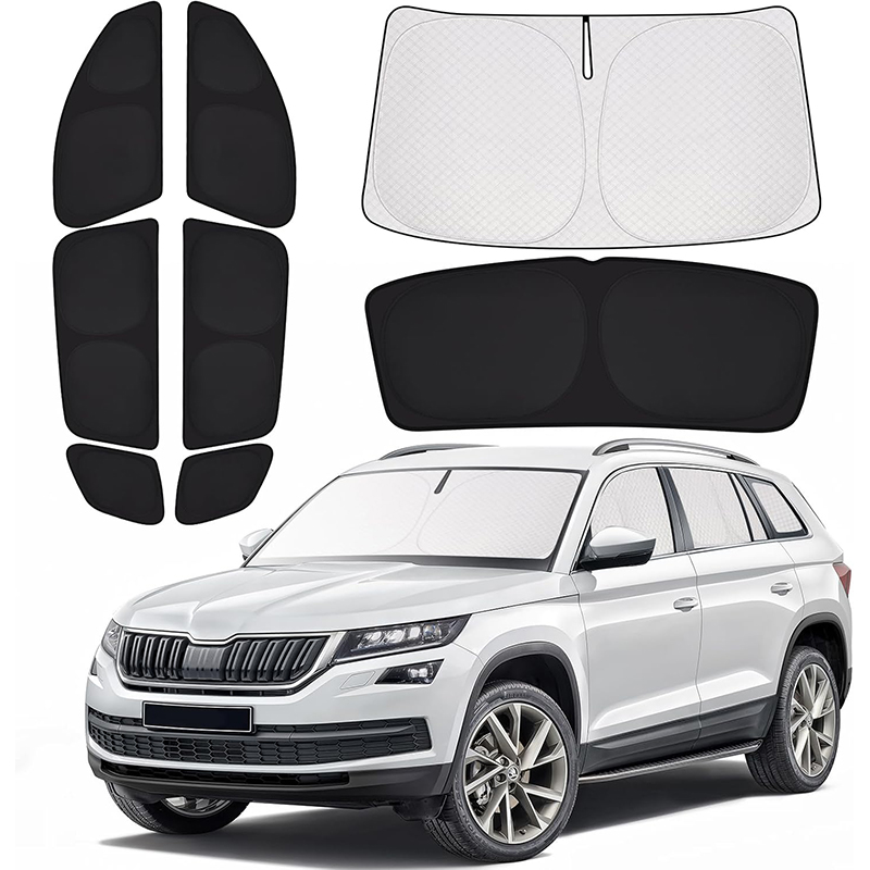 Osłony Przeciwsłoneczne Skoda Kodiaq Komplet 100% Zaciemnienia Maty