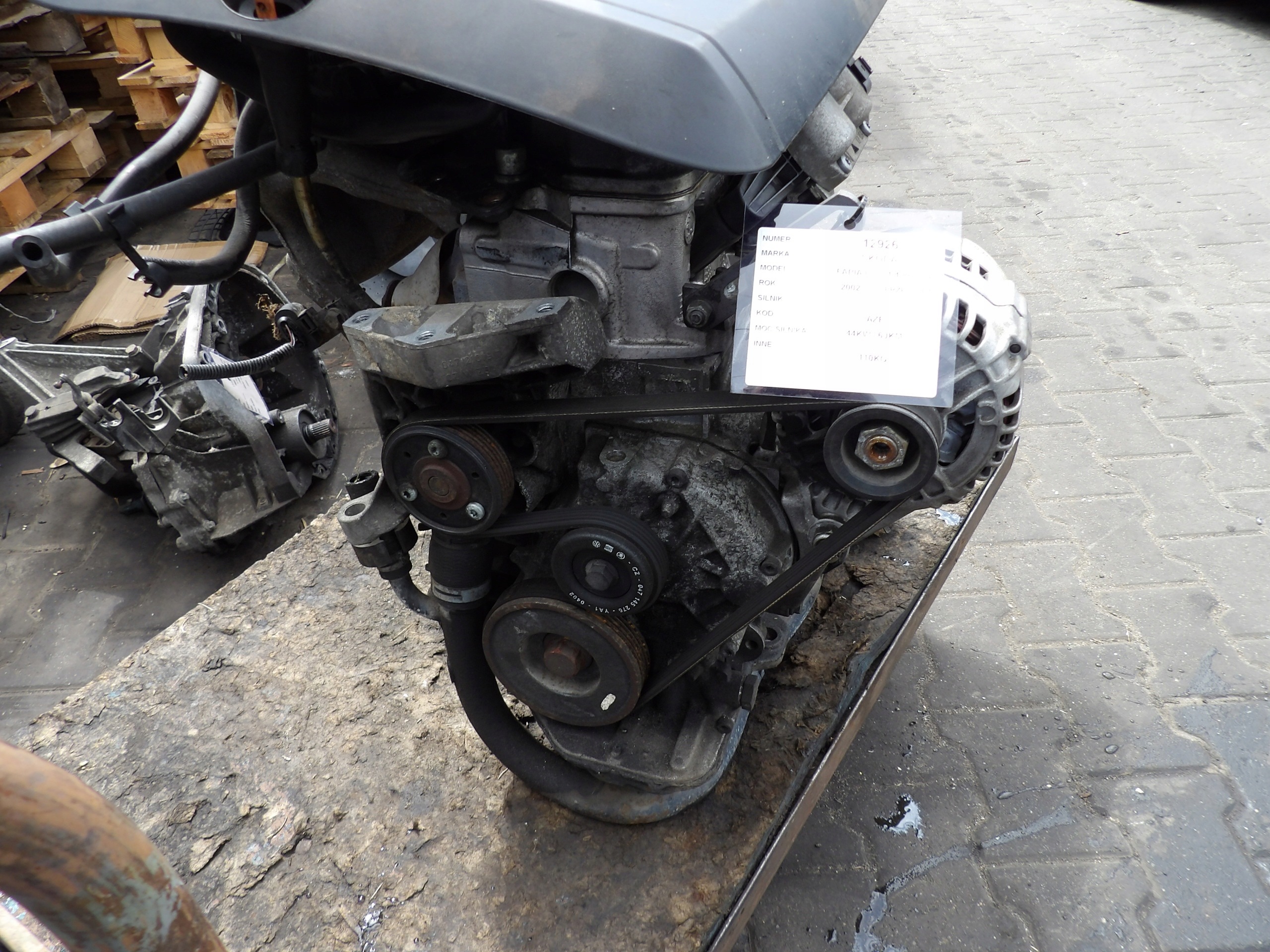 Skoda Fabia 1,4 MPI - 60km engine AZE