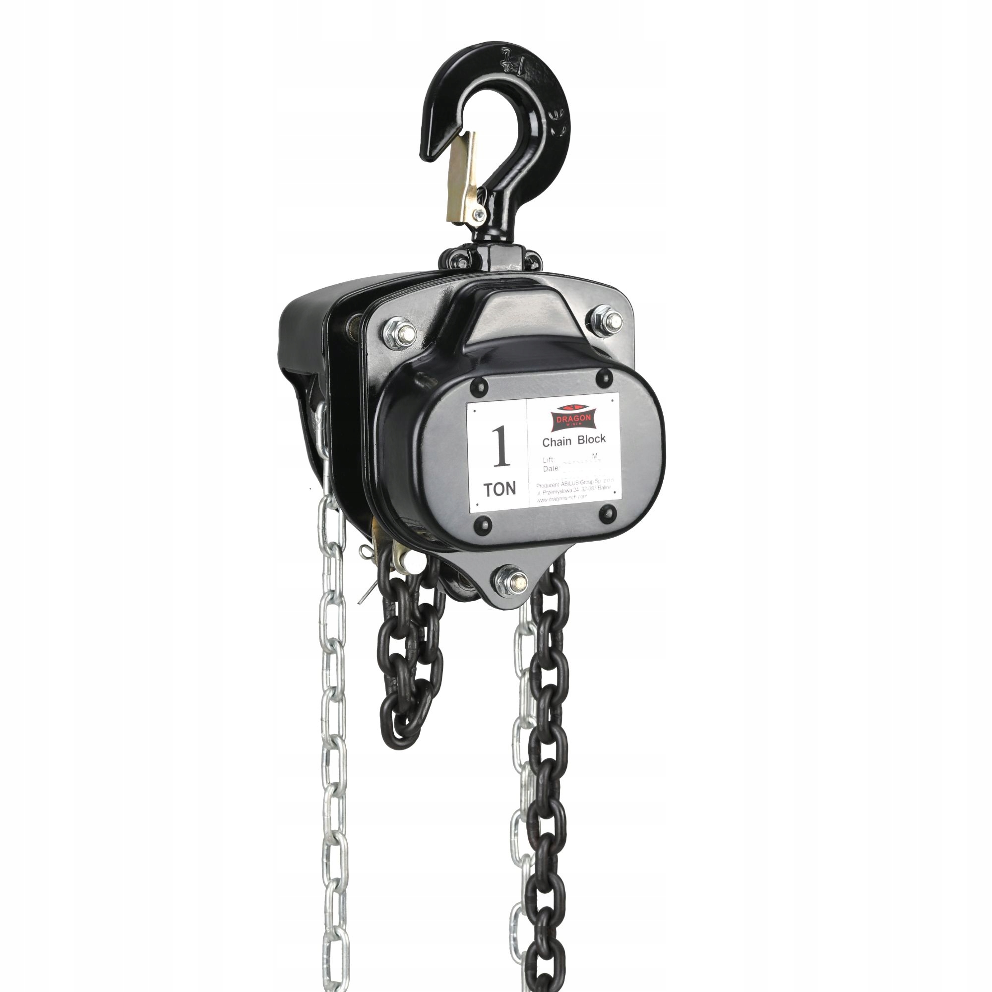 Řetězový naviják Dragon Winch 1T Nosnost 6 m Robustní ruční naviják