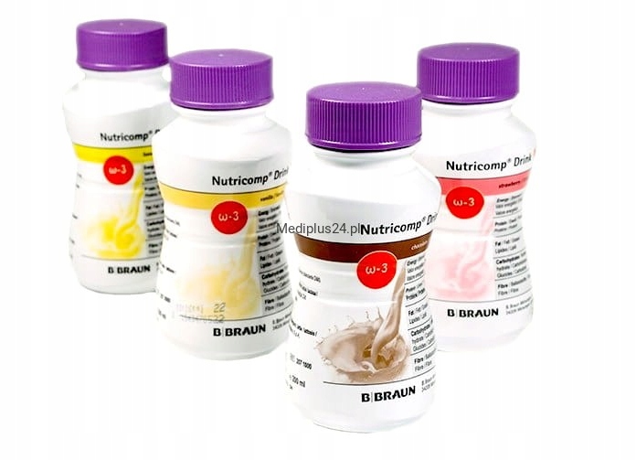 Nutri comp Drink zestaw 24x200ml/300kcal MIX smaki