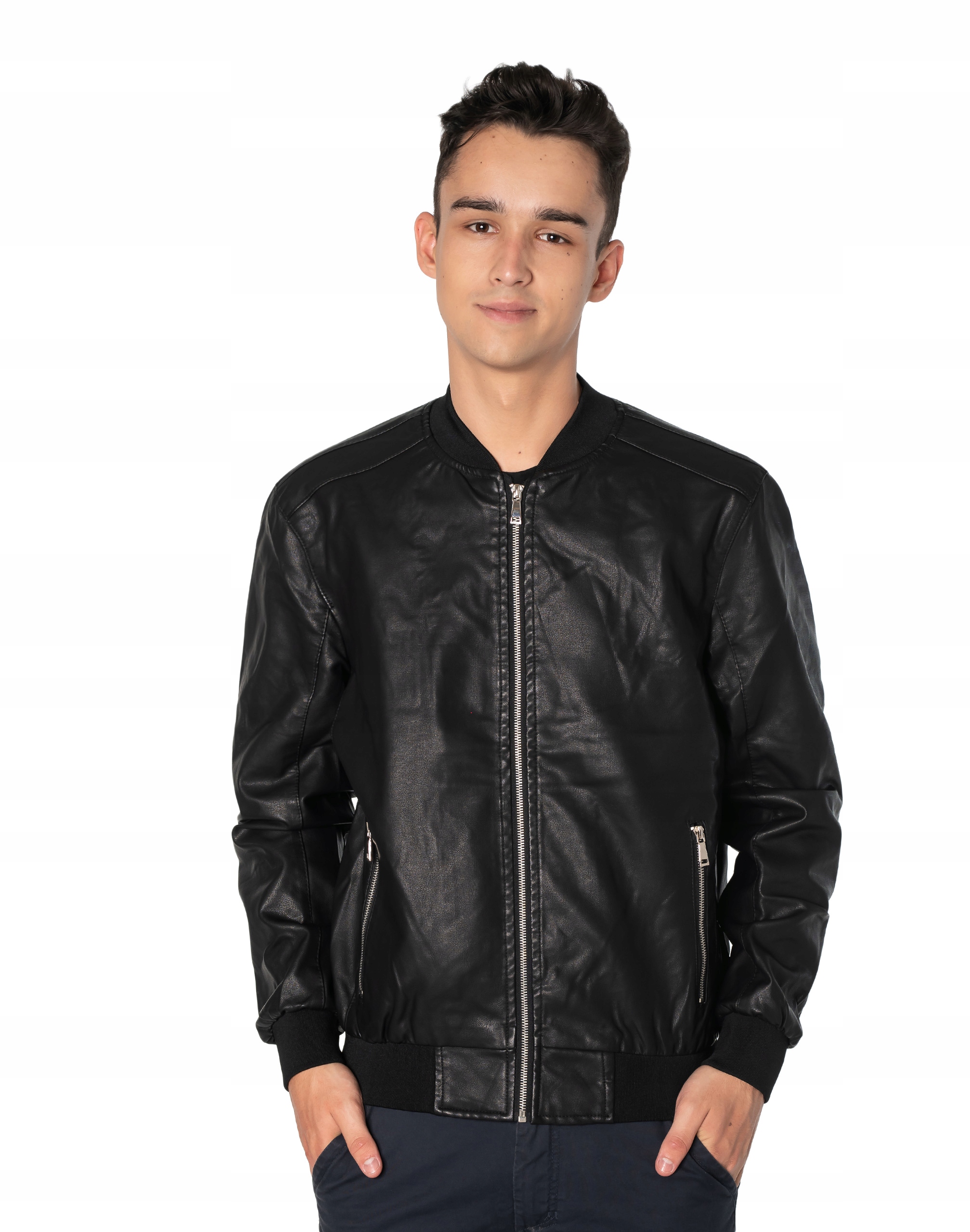 Kurtka Bomberka Męska Eko Skóra Top Pilotka 1147 M