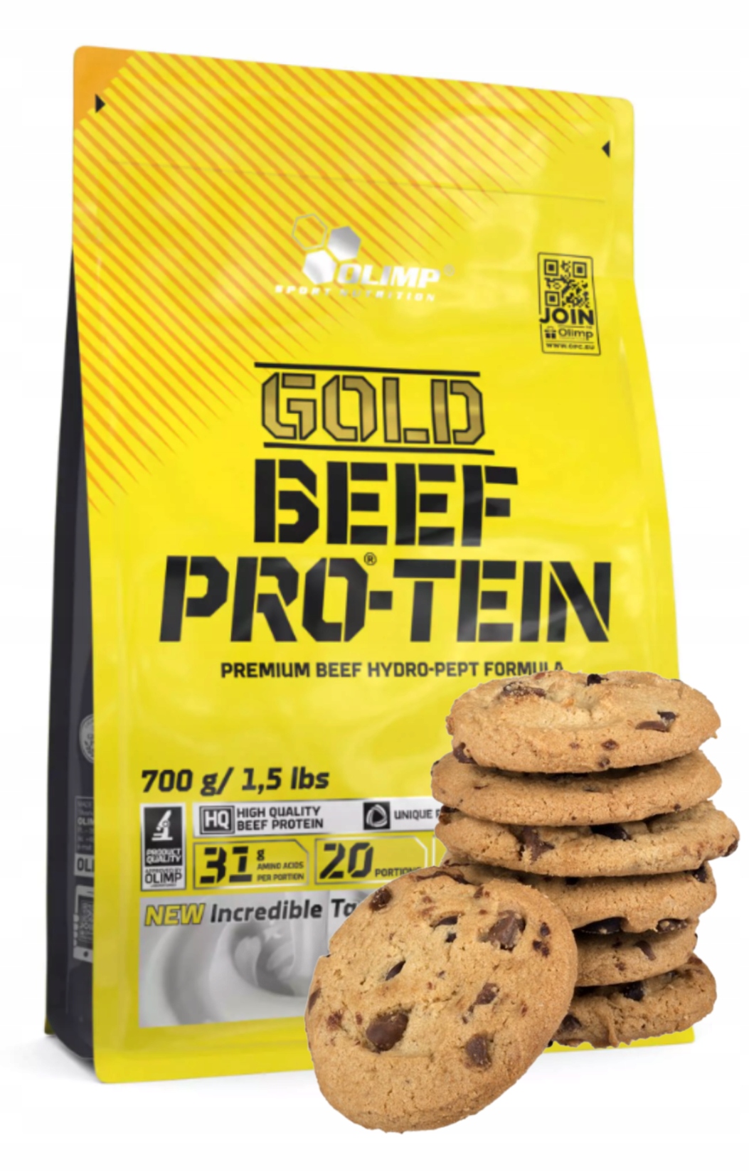 Olimp Gold Beef Pro- Tein 700g Cookies Cream Hovězí protein Protein