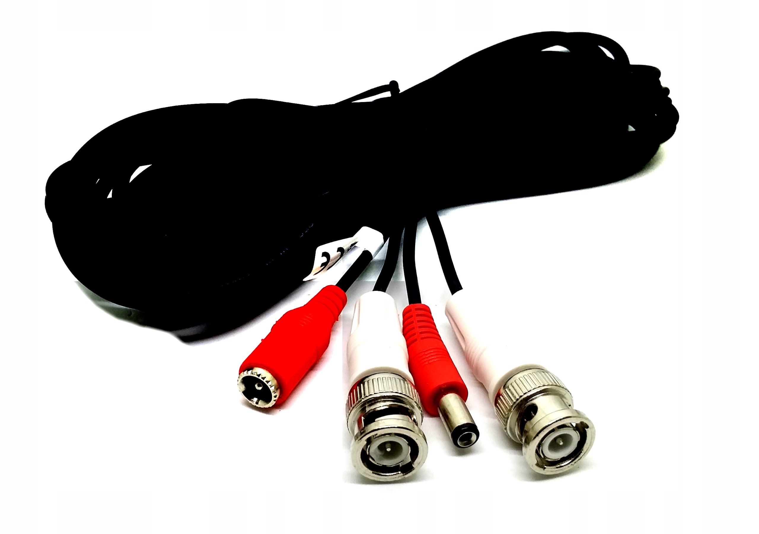 Przyłącze wtyk BNC + zasilanie DC 2.1/5.5 5m