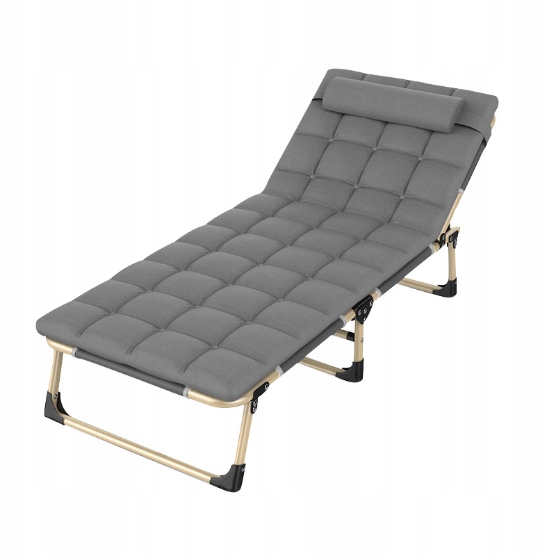 Łóżko polowe turystyczne DLA DZIECI składane 172x55cm poduszka materac